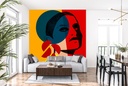Face Off No. 1 Wall Mural by Erin K. Robinson
