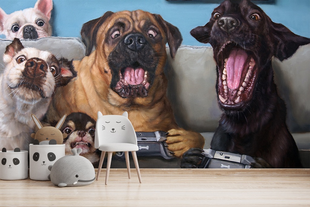 Gamers Wall Mural by Lucia Heffernan