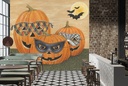 Funny Pumpkins Wall Mural by David Carter Brown