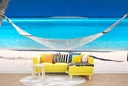 Gili Lankan Hammock Beach Wall Mural by Sean Davey