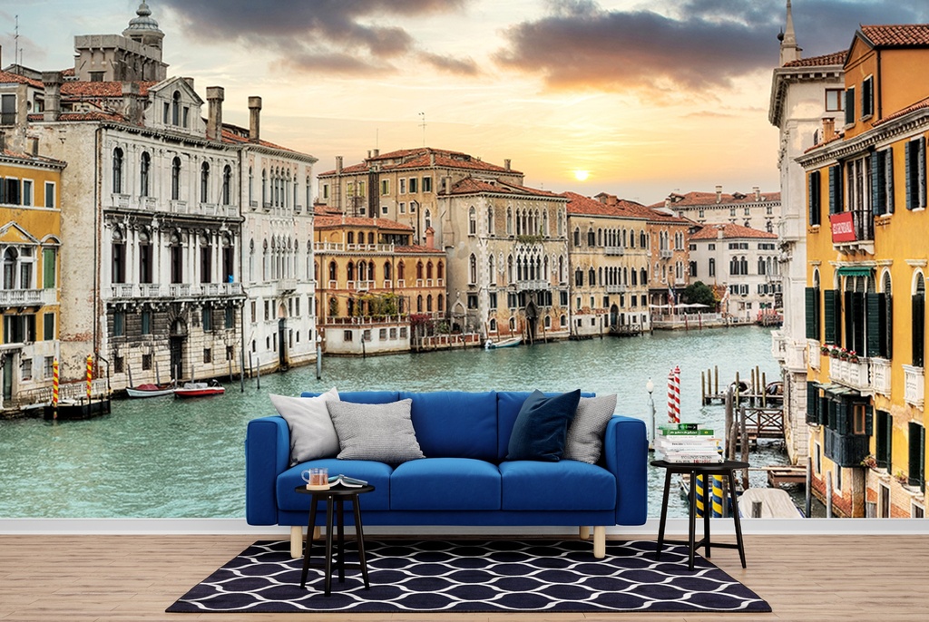 Gran Canal Vista At Dusk #10 Wall Mural by Alan Blaustein