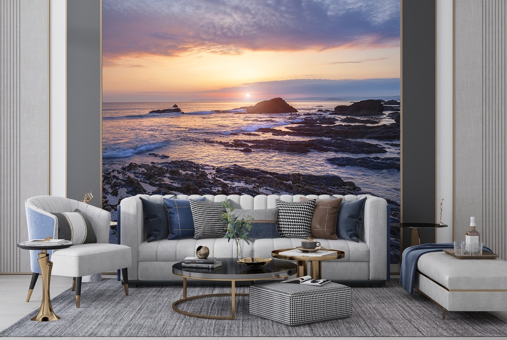 Hope Cove, Devon Wall Mural by Andrew Roland
