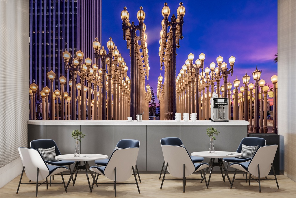 LACMA at Sunset Wall Mural by Richard Silver