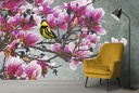 Magnolia & Warbler Wall Mural by Chris Vest