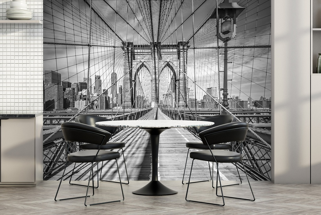 New York City Brooklyn Bridge Wall Mural by Melanie Viola - Mod8