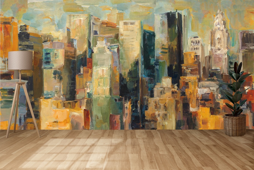 New York New York Wall Mural by Marilyn Hageman