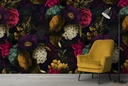 Night Floral Wall Mural by Uta Naumann