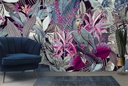Parrot King Pink Wall Mural by Andrea Haase