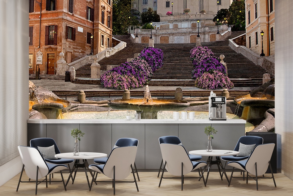Piazza Di Spagna Wall Mural by Dominic Davison