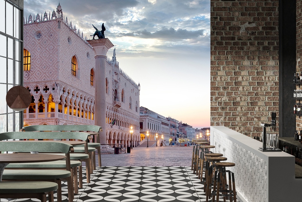 Piazza San Marco At Sunrise #5 Wall Mural by Alan Blaustein