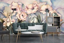 Poppy Storm Wall Mural by Jody Bergsma