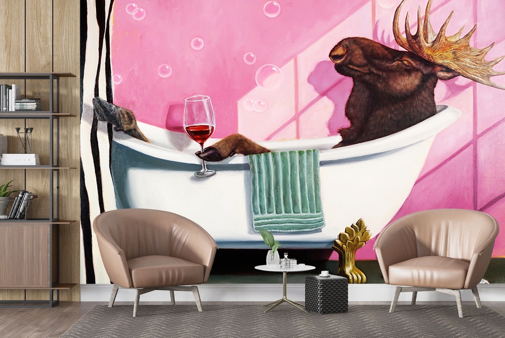 Retirement Wall Mural by Lucia Heffernan