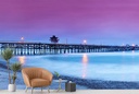 San Clemente Pier California Wall Mural by Sean Davey