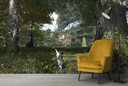 Tree Cat Wall Mural by Dominic Davison