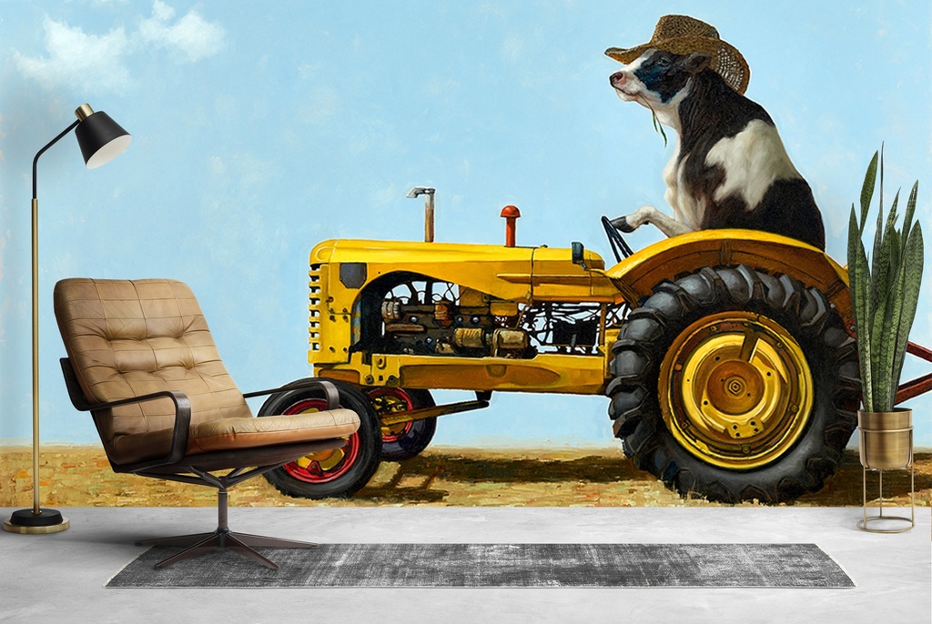 Uncommon Cowboy Wall Mural by Lucia Heffernan