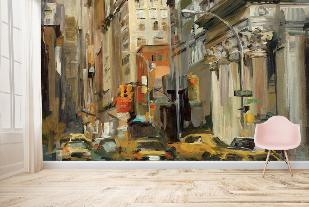 Union Square NY Wall Mural by Marilyn Hageman