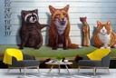 Usual Suspects Wall Mural by Lucia Heffernan