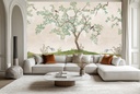 Chinoiserie Garden Tree Wall Mural Wallpaper