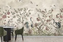 Tropical Birds & Forest Chinoiserie Wall Mural Wallpaper