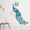 Blue Peacock Wall Sticker
