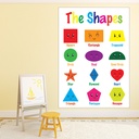The Shapes Maths Classroom School Wall Sticker