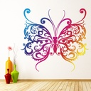 Rainbow Butterfly Wall Sticker