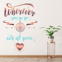 Wherever You Go Travel Quote Wall Sticker