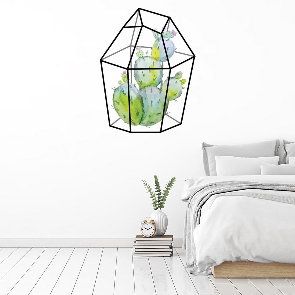 Abstract Cactus Wall Sticker
