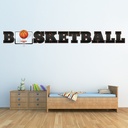 Basketball Text Wall Sticker