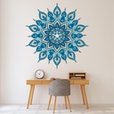 Blue Mandala Design Wall Sticker