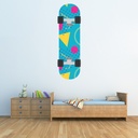 Blue Skateboard Wall Sticker