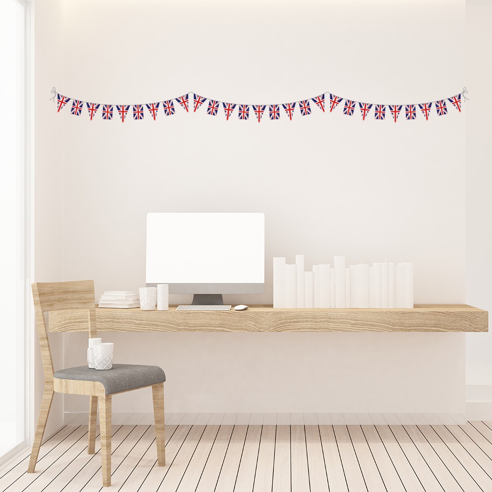 British Bunting Wall Sticker - Mod2