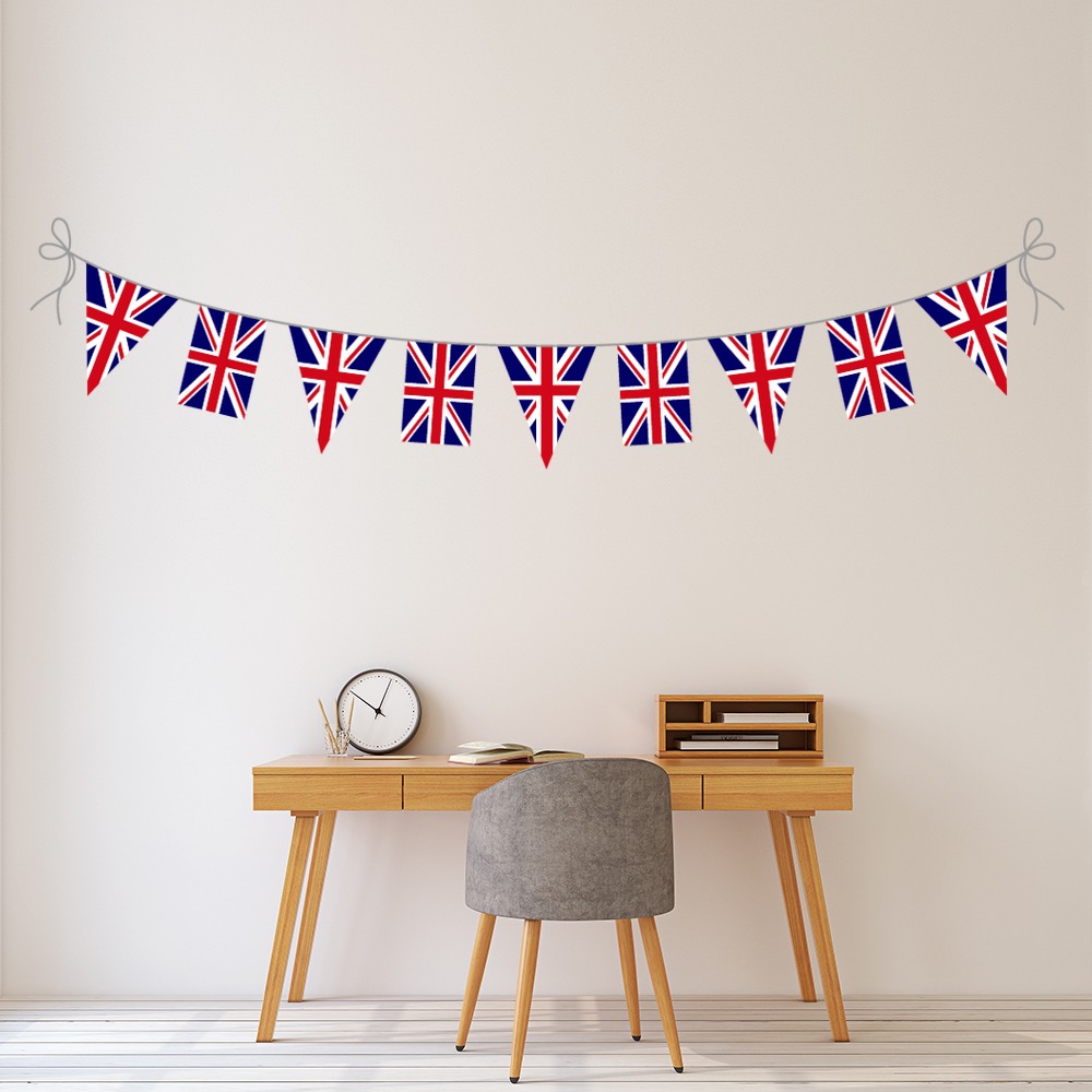 British Bunting Wall Sticker - Mod3