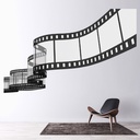Cinema Movie Film Reel Wall Sticker