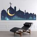 Crescent Moon & Mosque Islam Wall Sticker