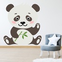 Cute Panda Bear Nursery Wall Sticker
