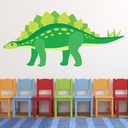 Green Stegosaurus Dinosaur Wall Sticker - Mod8