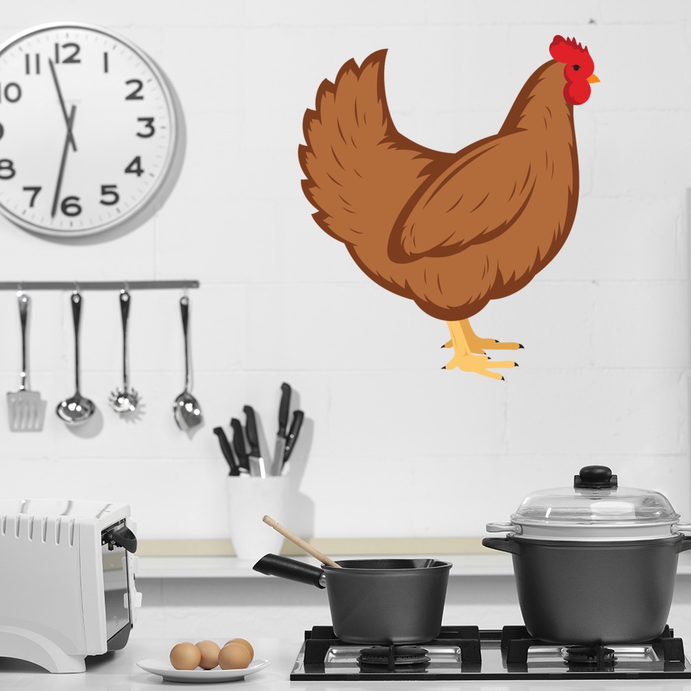 Hen Chicken Farm Animal Wall Sticker