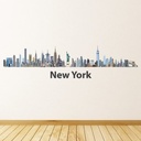 New York City Skyline Wall Sticker - Mod3