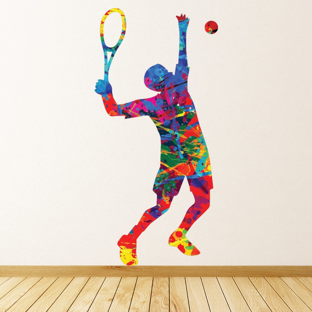 Paint Splash Tennis Wall Sticker
