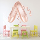 Pink Ballet Slippers Dance Wall Sticker