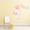 Pretty Ballet Dancer Wall Sticker