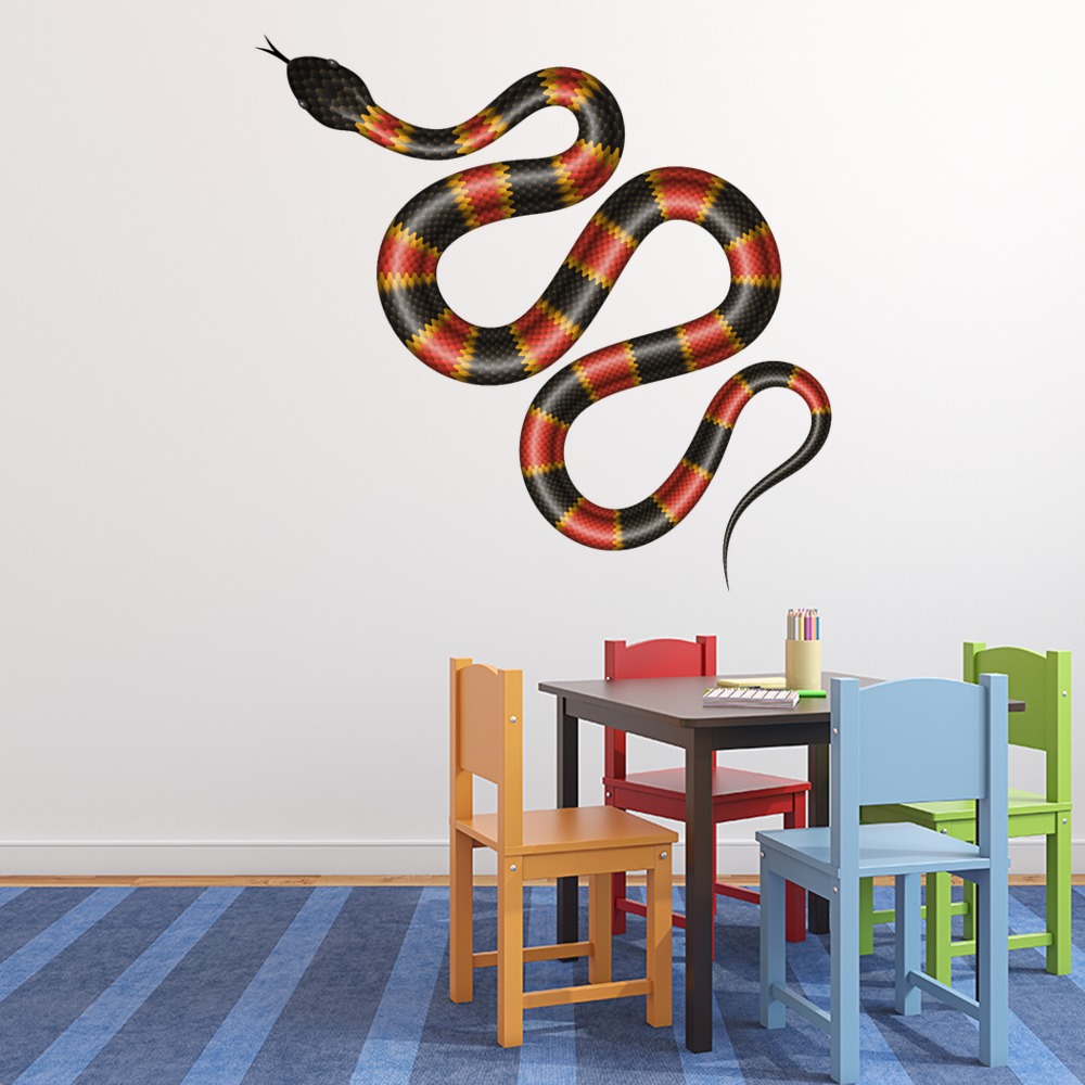 Red & Black snake Wall Sticker