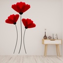Red Poppy Wall Sticker