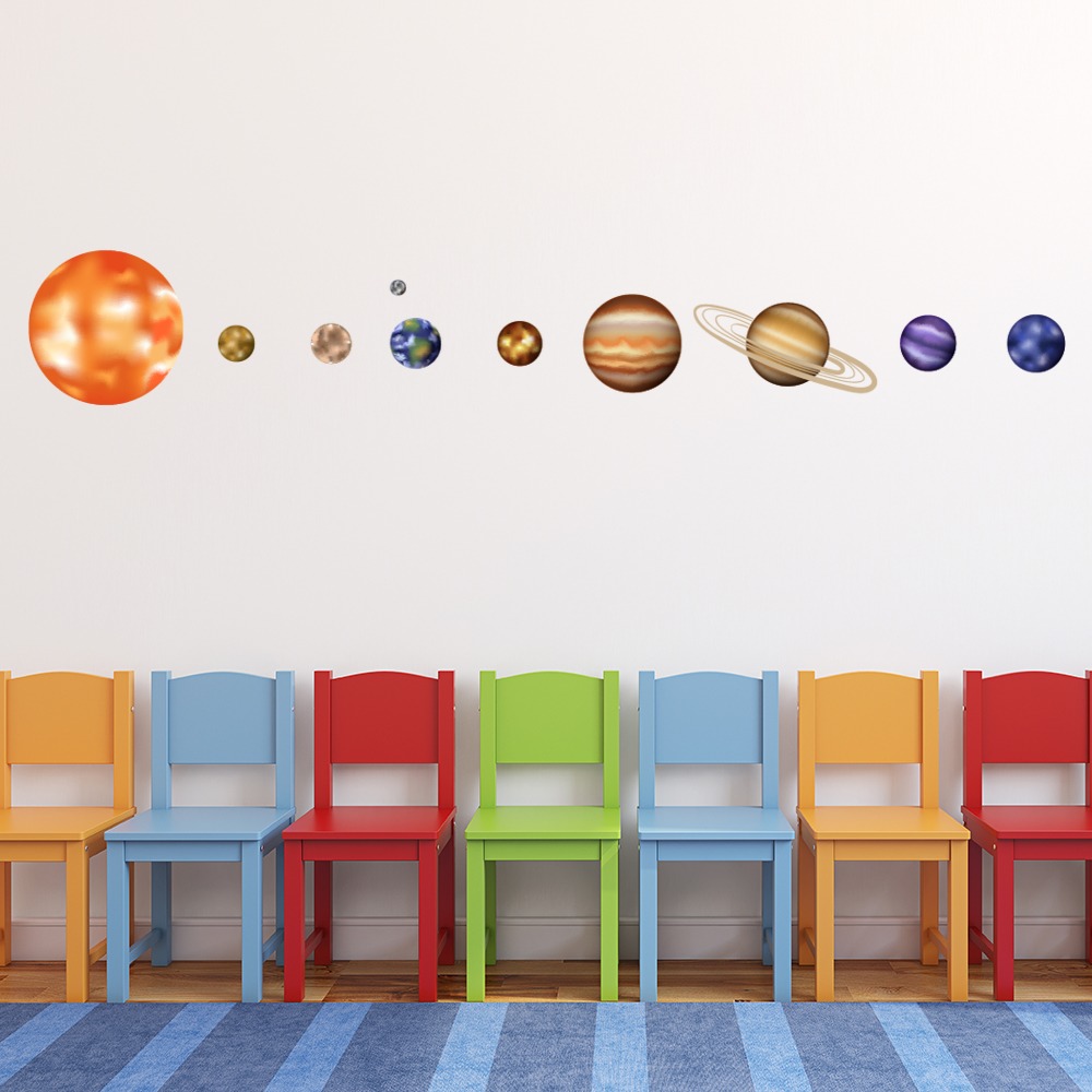 Solar System Planets Wall Sticker