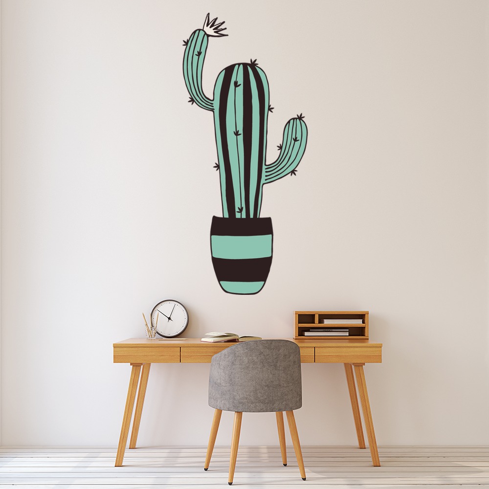 Stripe Cactus Wall Sticker
