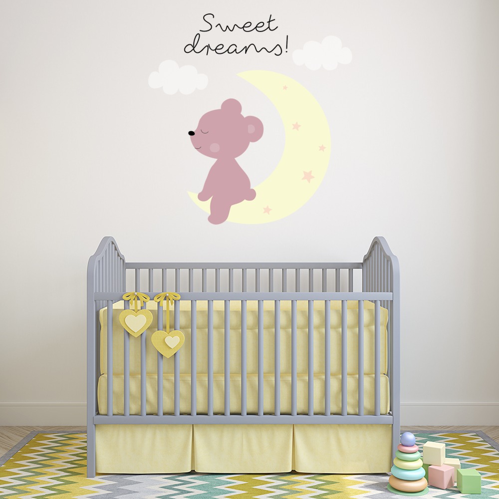 Sweet Dreams Teddy Nursery Wall Sticker