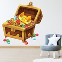 Treasure Chest Pirate Wall Sticker - Mod1