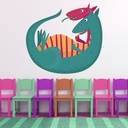 Two Dragons Wall Sticker