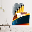 Vintage Cruise Ship Wall Sticker